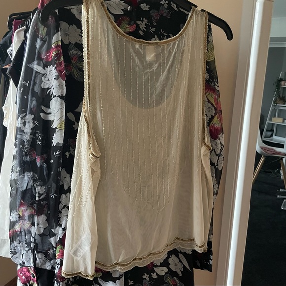 Forever 21 size L 20’s flapper style scoop neck tank top - Picture 2 of 6